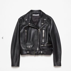 Acne Black Leather Jacket
